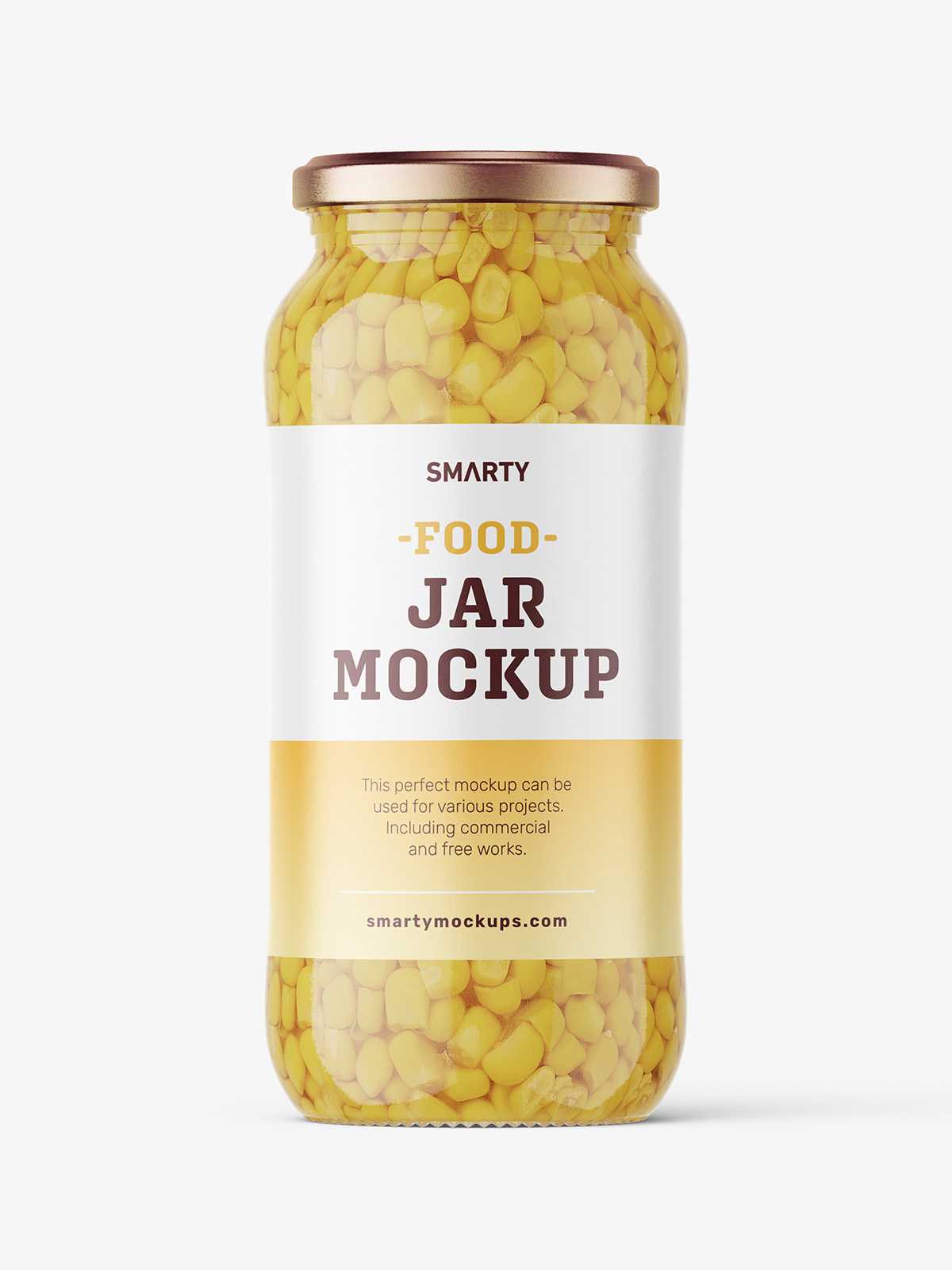Corn jar mockup