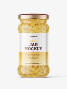 Corn jar mockup
