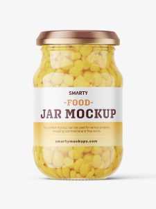 Corn jar mockup