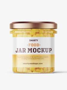 Corn jar mockup