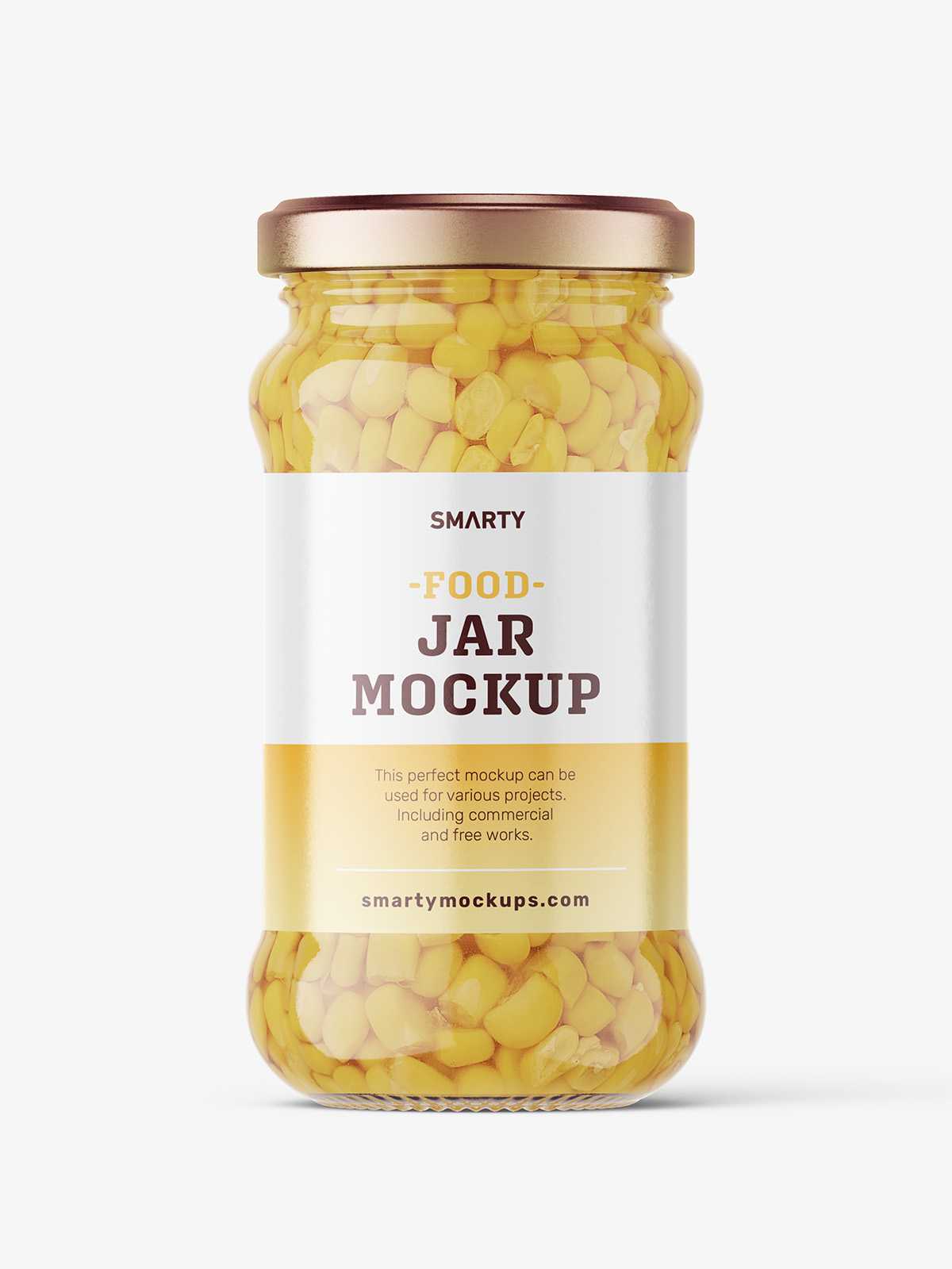 Corn jar mockup
