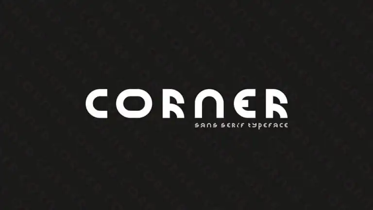 Corner Display Font