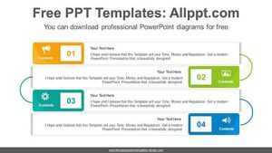 Corner Rounded Cards PowerPoint Diagram