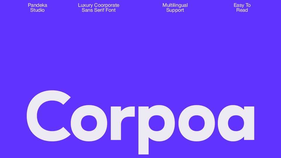 Corpoa Font › Fontesk