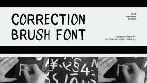 Correction Brush Font › Fontesk