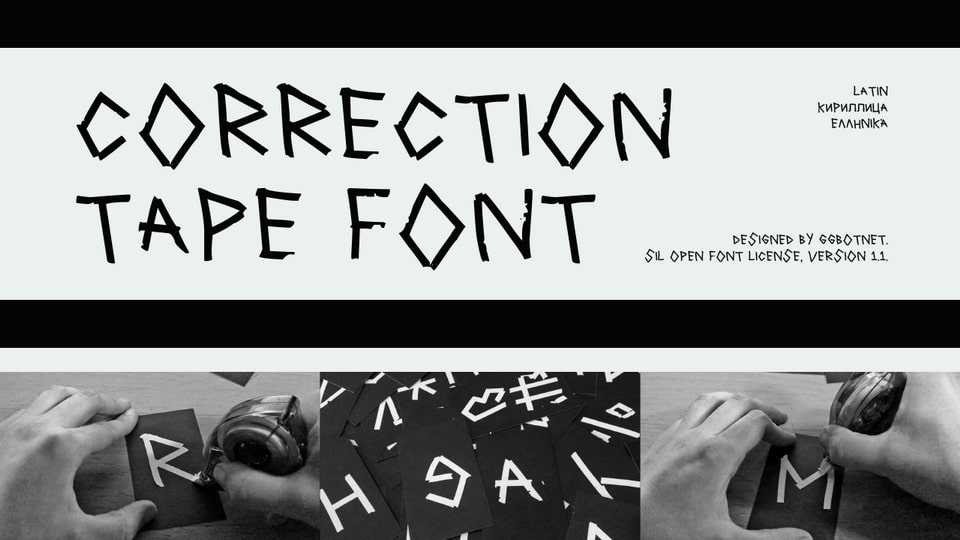 Correction Tape Font › Fontesk