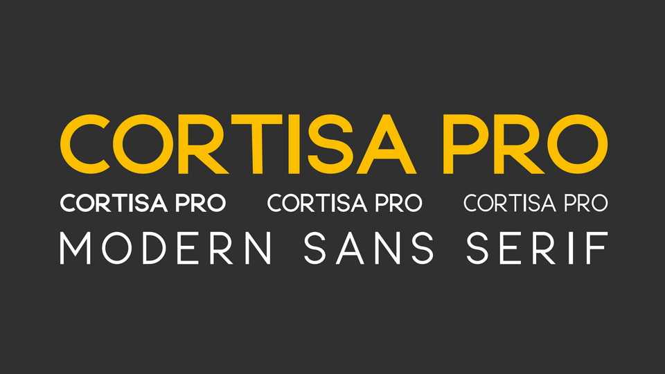 Cortisa Pro Font Family › Fontesk