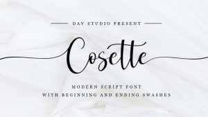 Cosette Script Font › Fontesk
