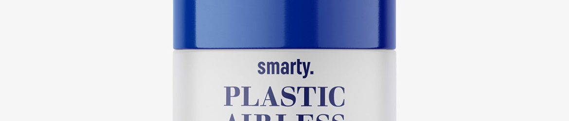 Cosmetic airless bottle mockup / 15 ml