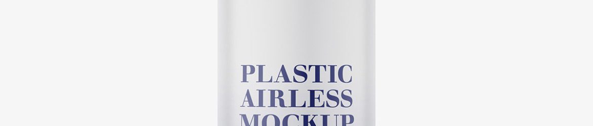 Cosmetic airless bottle mockup / 50 ml