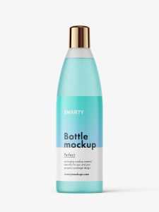 Cosmetic bottle mockup / frosted
