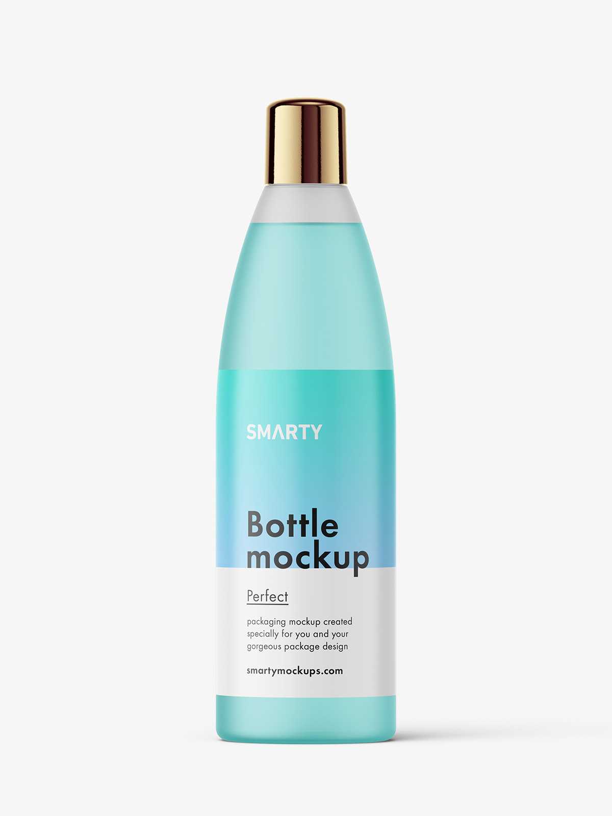 Cosmetic bottle mockup / frosted