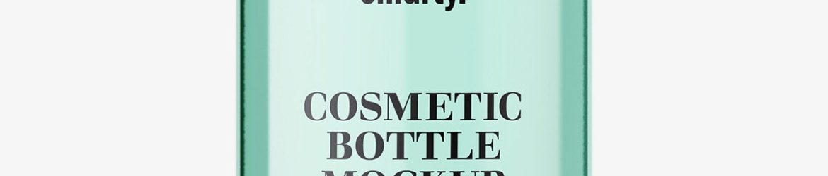 Cosmetic bottle mockup / transparent