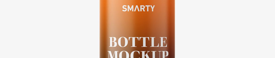 Cosmetic bottle with disctop / amber Cosmetic bottle with disctop / amber