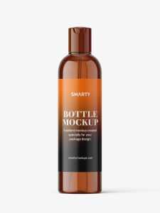 Cosmetic bottle with disctop / amber