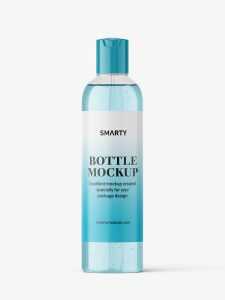 Cosmetic bottle with disctop / clear