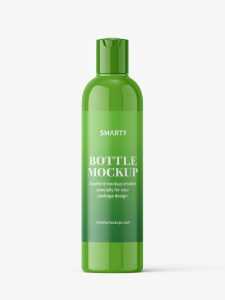 Cosmetic bottle with disctop / glossy