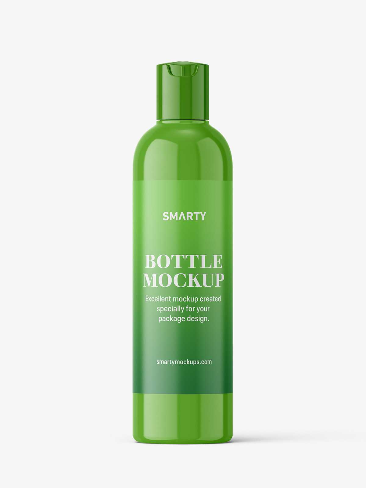 Cosmetic bottle with disctop / glossy