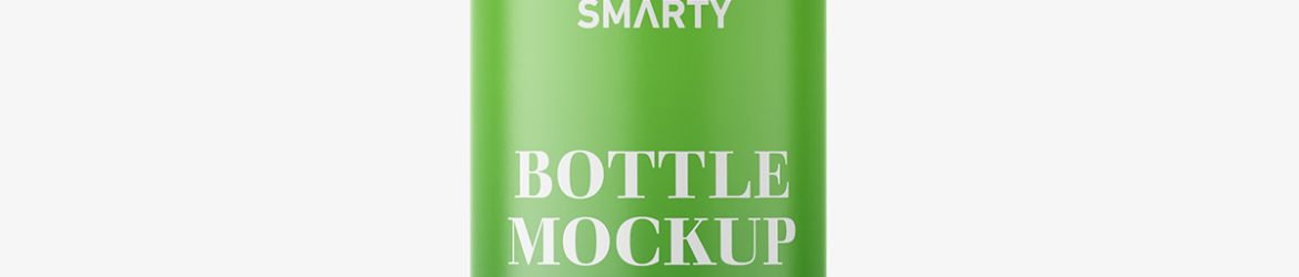 Cosmetic bottle with flip top / matt
