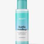 Cosmetic bottle with flip top mockup / cream