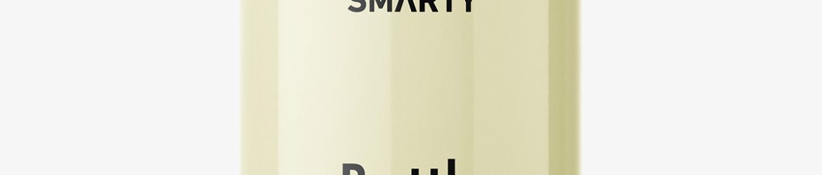 Cosmetic bottle with pump dispenser mockup / cream