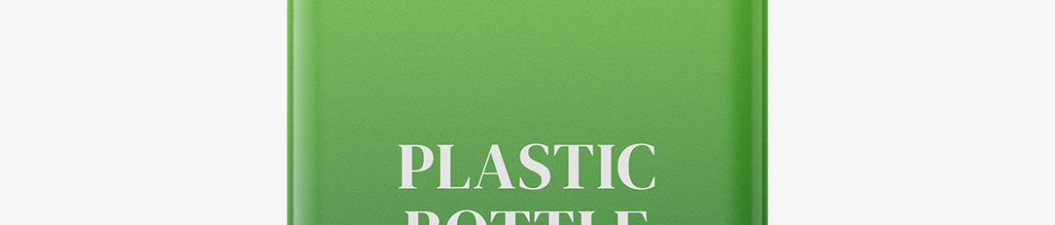 Cosmetic bottle with pump mockup