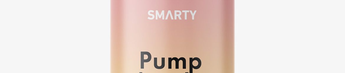Cosmetic bottle with pump mockup / cream