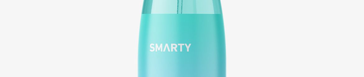 Cosmetic bottle with trigger spray mockup / clear