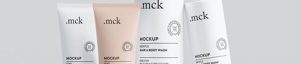 Cosmetic branding mockup - Instant Download