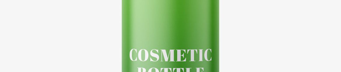 Cosmetic foam bottle mockup