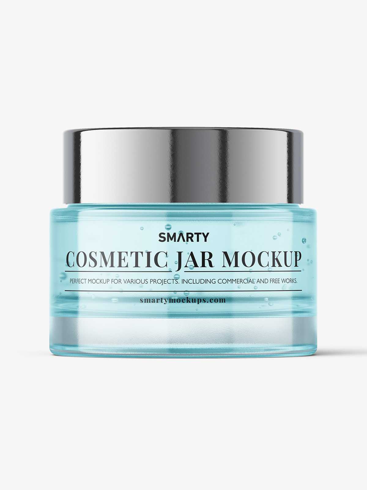 Cosmetic gel jar mockup