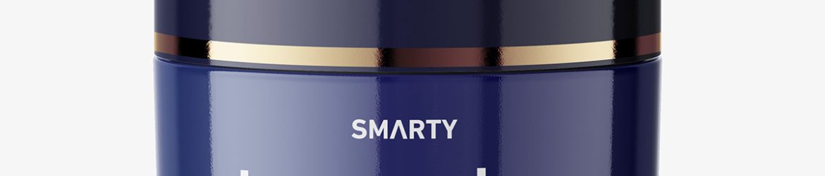 Cosmetic jar mockup / closed Cosmetic jar mockup / closed
