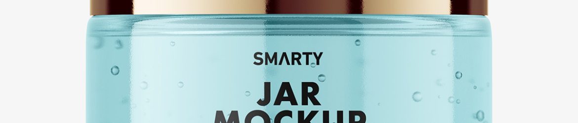 Cosmetic jar mockup / gel