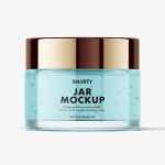 Cosmetic jar mockup / gel - Free PSD Download Cosmetic jar mockup / gel