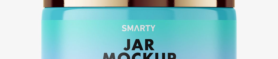 Cosmetic jar mockup / glossy Cosmetic jar mockup / glossy