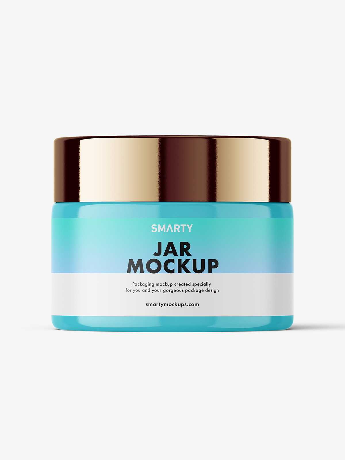 Cosmetic jar mockup / glossy