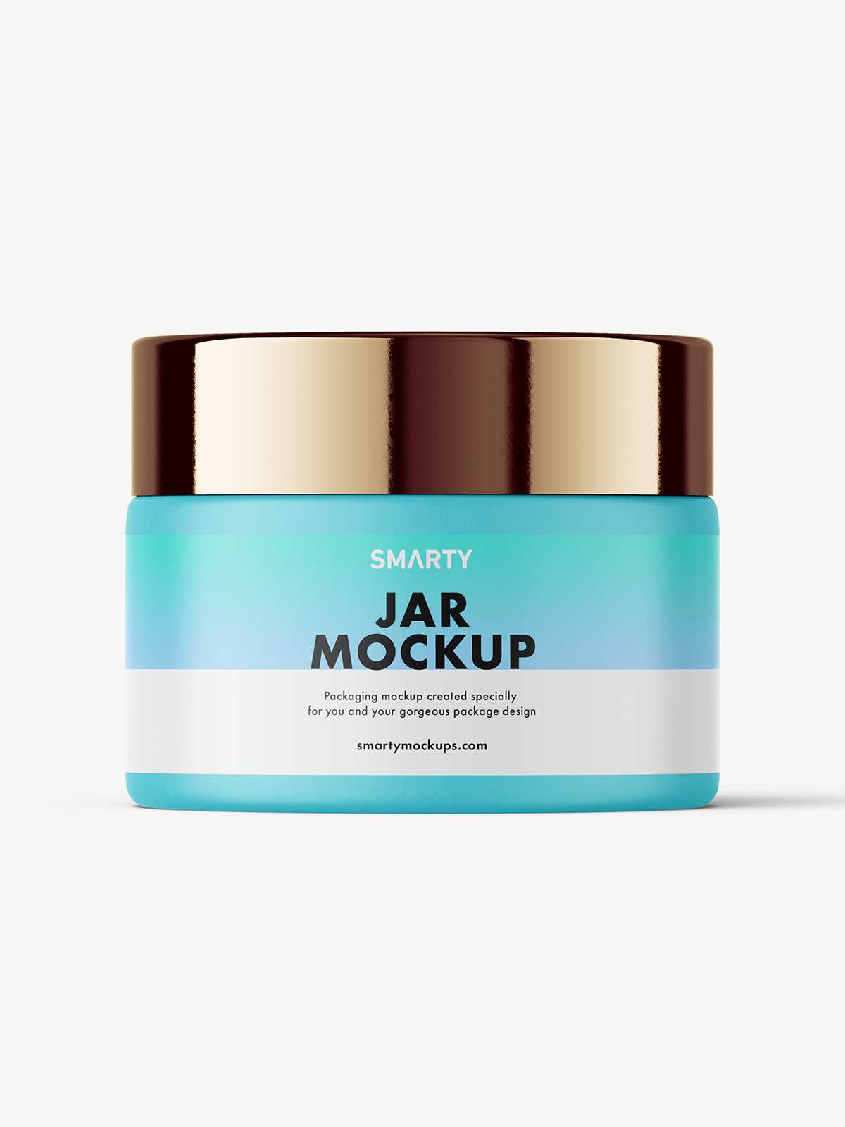 Cosmetic jar mockup / matt
