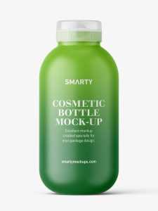 Cosmetic matt bottle mockup