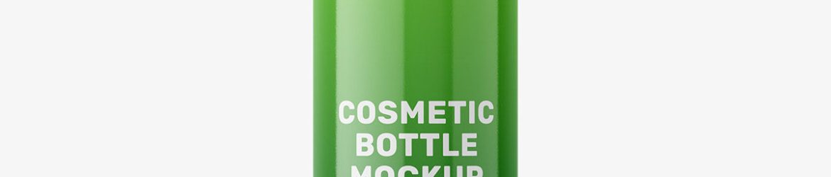 Cosmetic mousse bottle mockup / 300ml / glossy