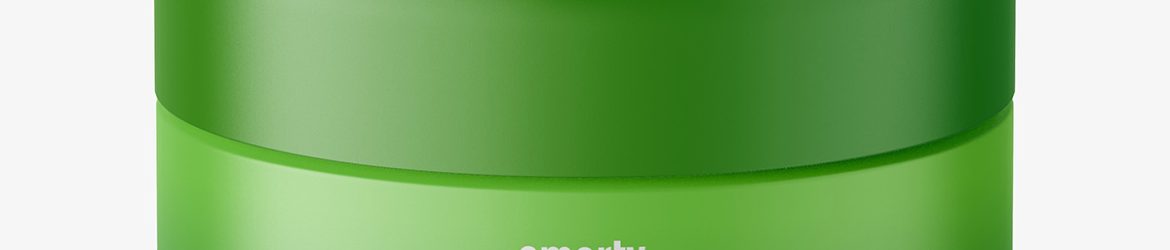 Cosmetic plastic cream jar mockup / matt