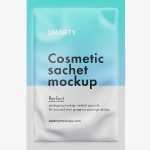 Cosmetic sachet mockup / matt