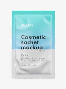 Cosmetic sachet mockup / matt