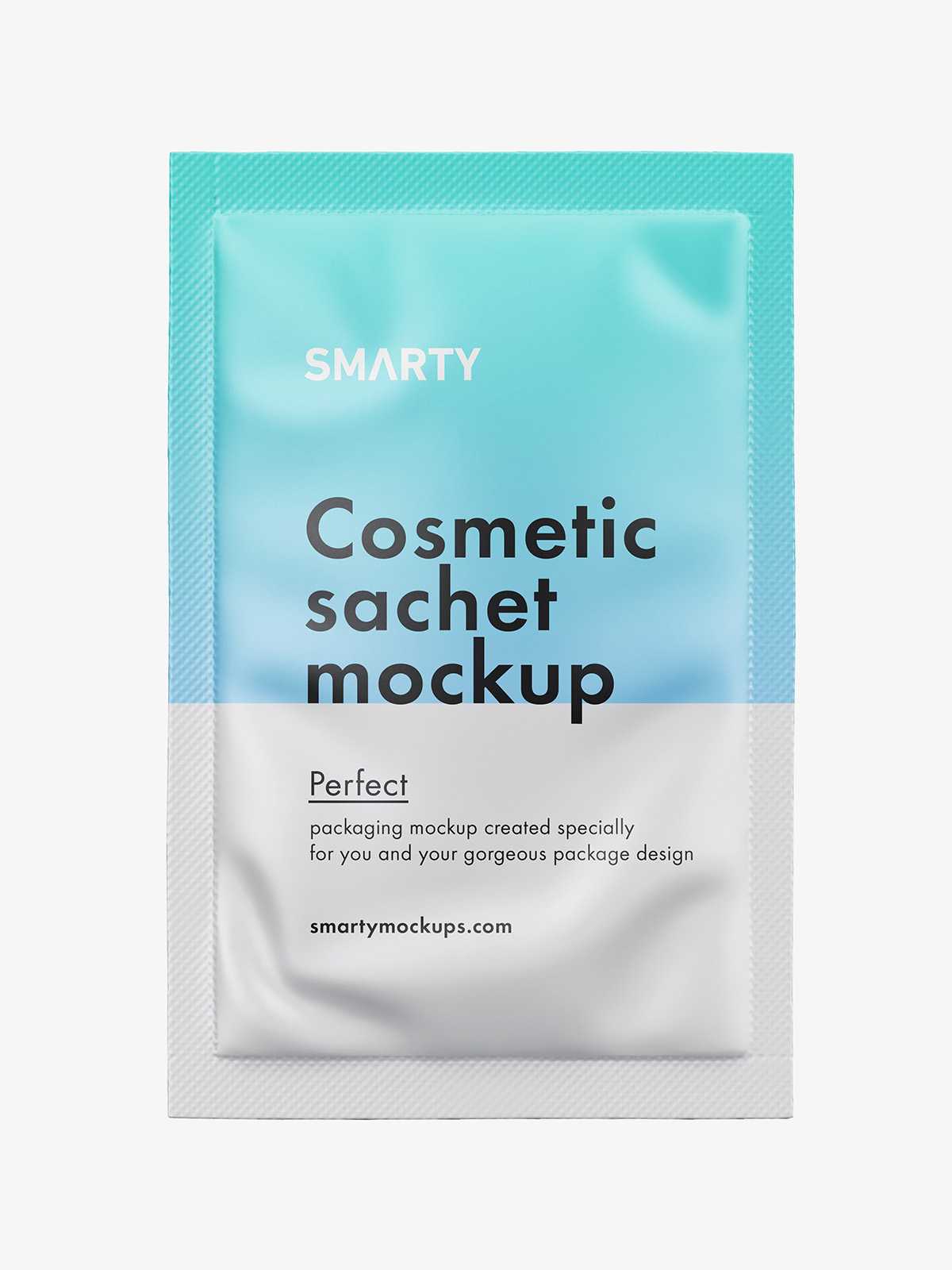 Cosmetic sachet mockup / matt