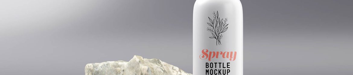 Cosmetic Spray Bottle Mockup