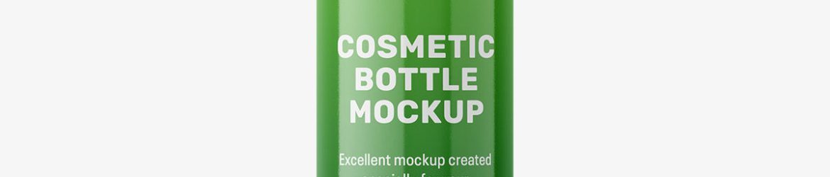 Cosmetic spray bottle mockup / 500ml / glossy