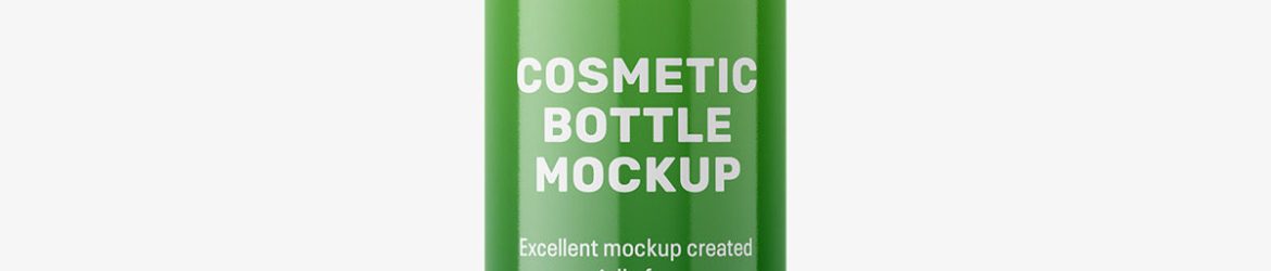 Cosmetic spray bottle mockup / 500ml / glossy