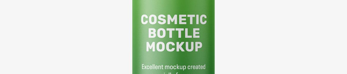 Cosmetic spray bottle mockup / 500ml / matt