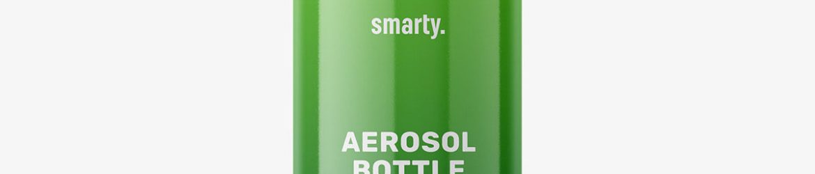 Cosmetic spray bottle mockup / glossy