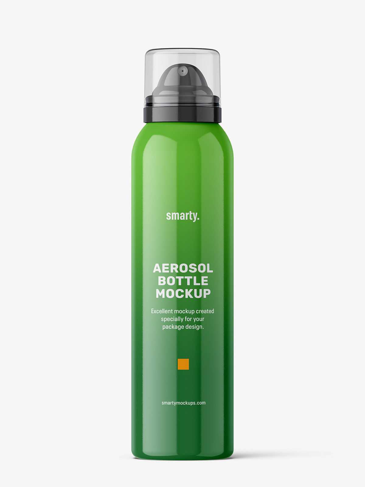 Cosmetic spray bottle mockup / glossy