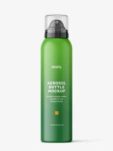 Cosmetic spray bottle mockup / matt